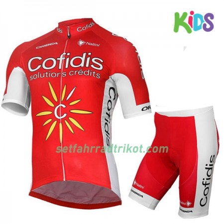 Fahrradbekleidung Radtrikot Kurzarm + Radhose Kurze 2017 Cofidis Pro Team Kinder N001 